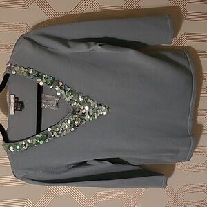 Alberto Makali Silk Blend Knit Top XL